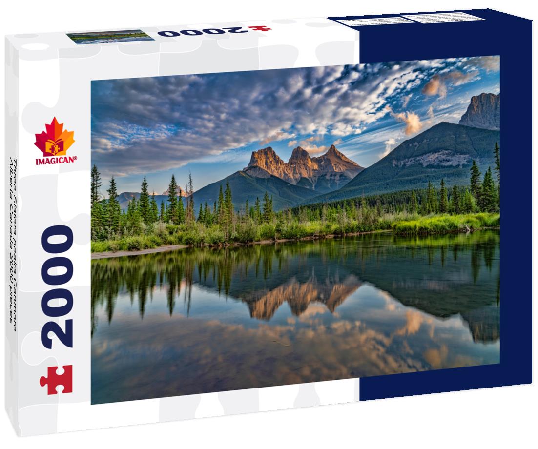 Three Sisters peaks Canmore Alberta Canada 2000pc Puzzle