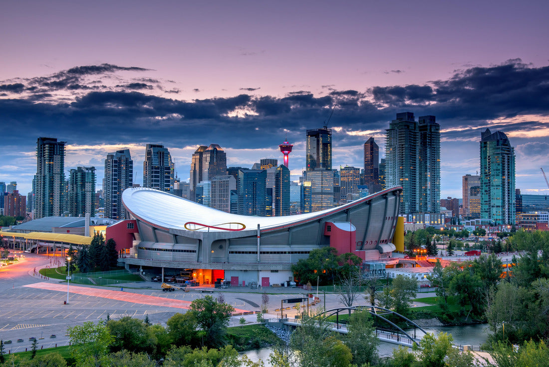 Calgary city skyline at night, Alberta, Canada 2000pc Puzzle