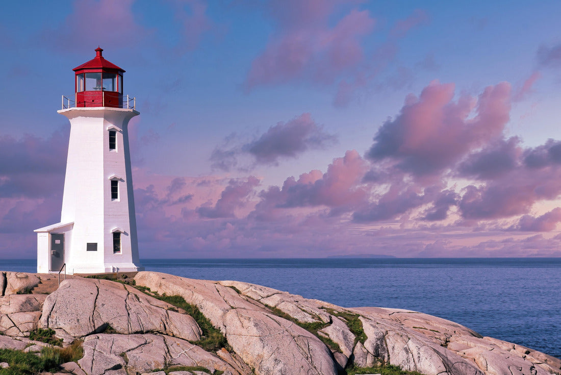 Peggys Cove Light House with pink sunset clouds 2000pc Puzzle