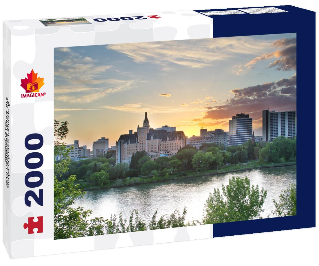 A summer evening along the South Saskatoon river 2000pc Puzzle