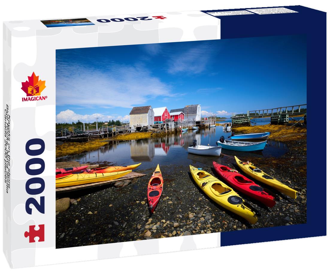 Kayaks on the shore, Blue Rocks, Nova Scotia Canada 2000pc Puzzle