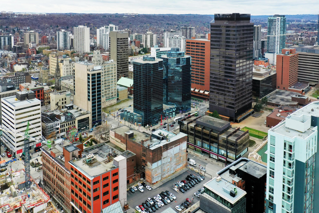 Aerial view of Hamilton, Ontario, Canada in late fall 2000pc Puzzle