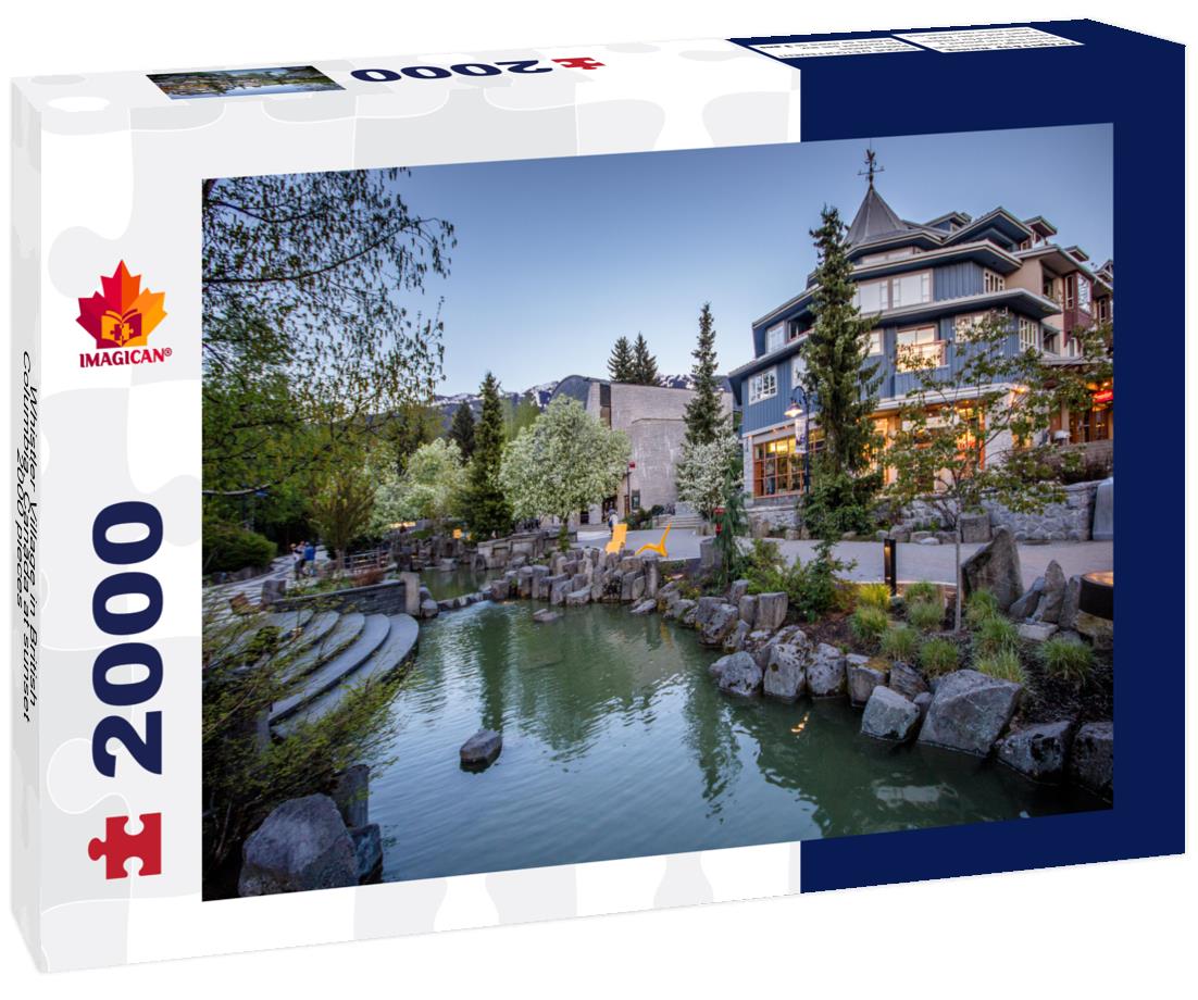Whistler Village in British Columbia, Canada at sunset 2000pc Puzzle