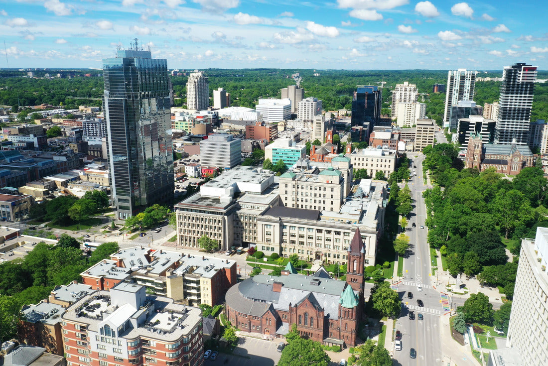 Aerial views of London, Ontario, Canada in late spring 2000pc Puzzle