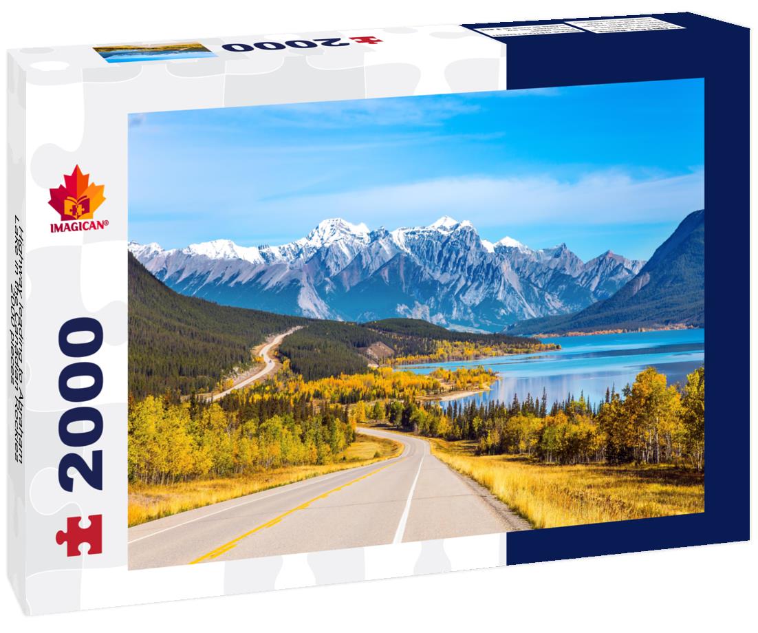Highway leading to Abraham Lake in the Canadian Rockies 2000pc Puzzle