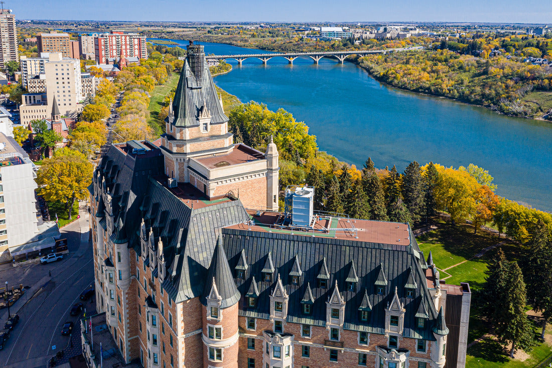 Aerial view of downtown Saskatoon, Saskatchewan, Canada 2000pc Puzzle