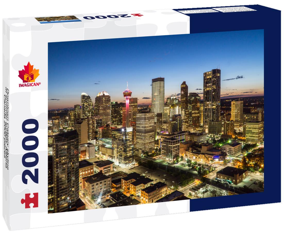 Downtown Calgary skyline at summer sunset, Alberta, Canada 2000pc Puzzle