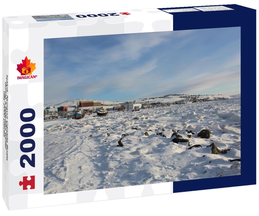 Iqaluit, Nunavut Canada Boats during a beautiful winter day 2000pc Puzzle