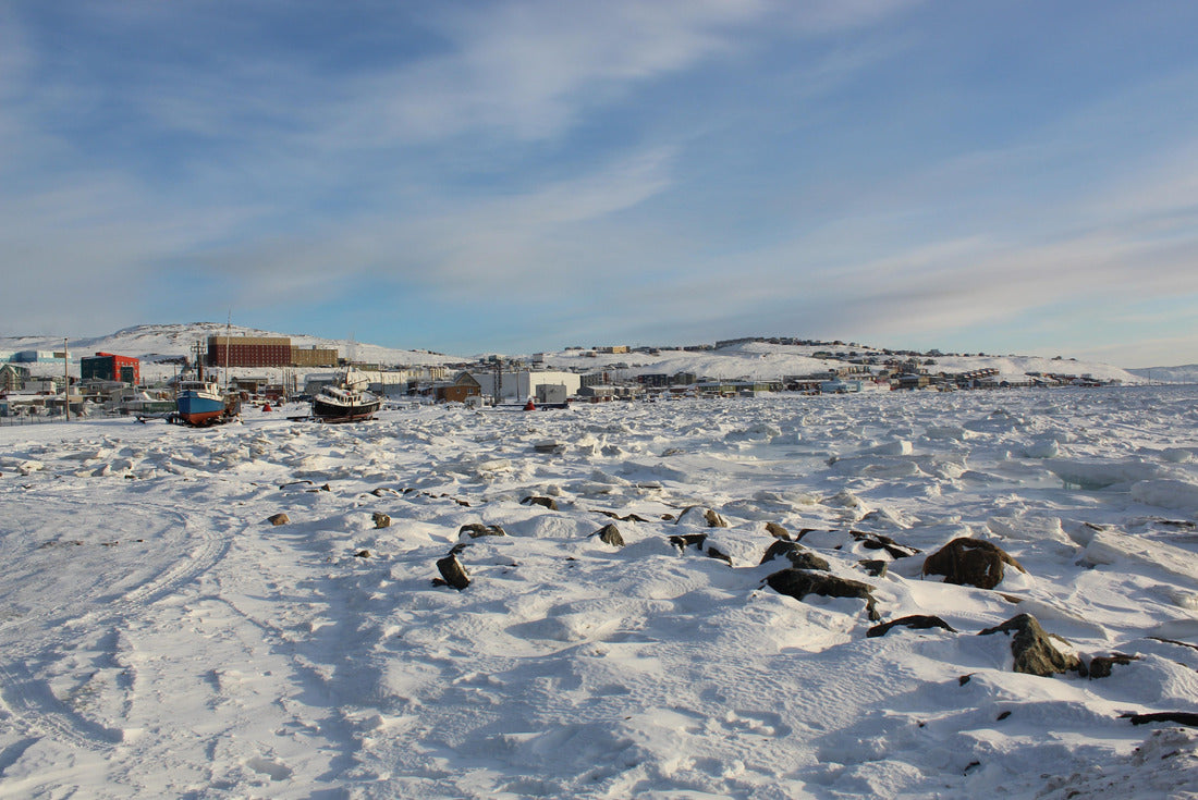 Iqaluit, Nunavut Canada Boats during a beautiful winter day 2000pc Puzzle