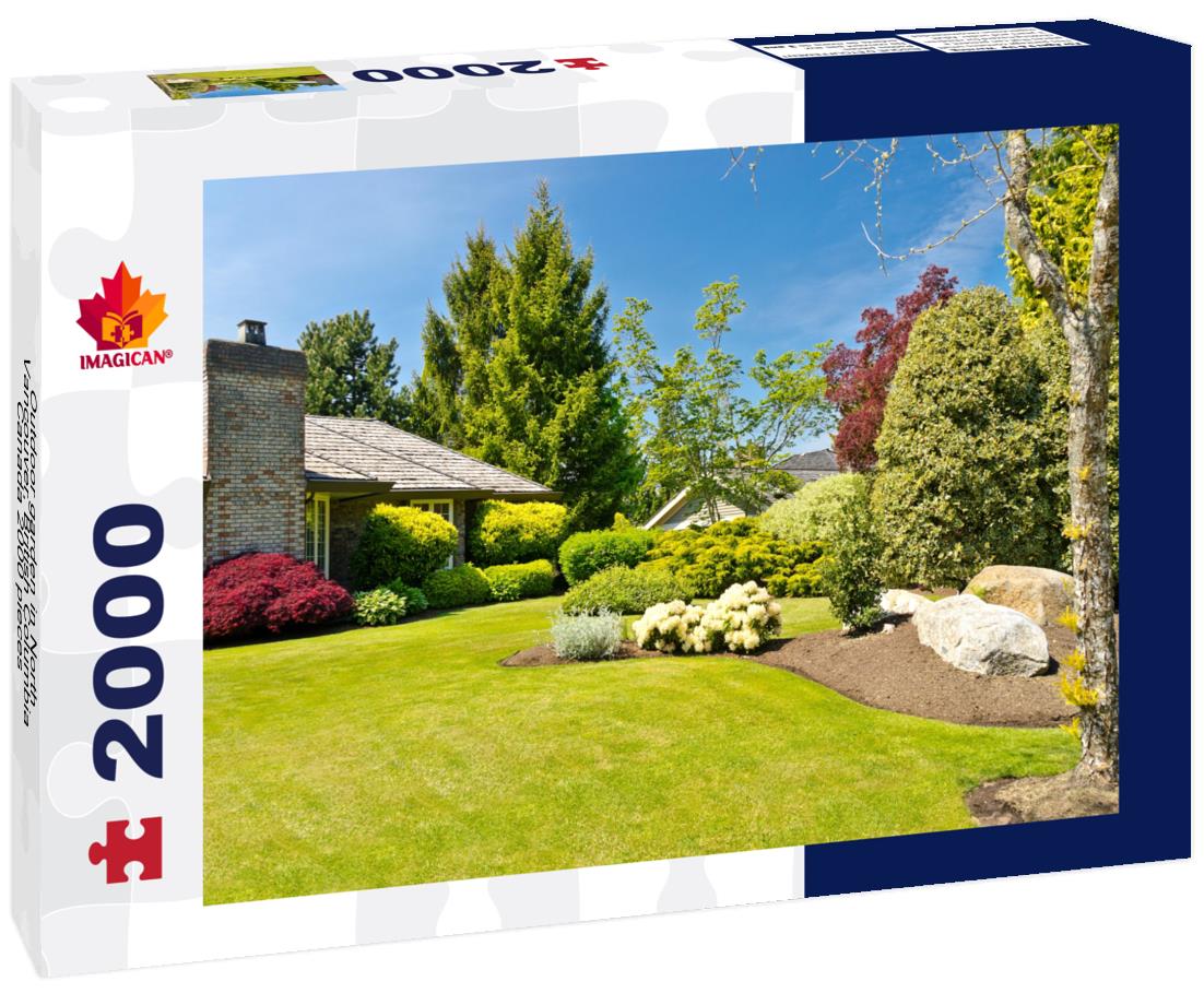 Outdoor garden in North Vancouver, British Columbia, Canada 2000pc Puzzle