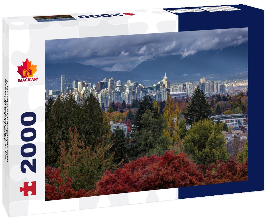 City view of Vancouver from Queen Elizabeth Park in the fall 2000pc Puzzle