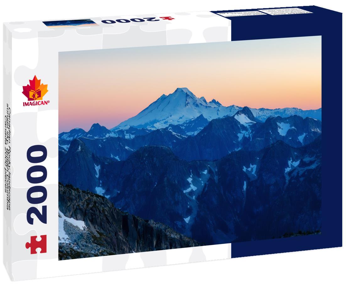 Canadian Rocky landscape, sunset sky, British Columbia, Canada 2000pc Puzzle