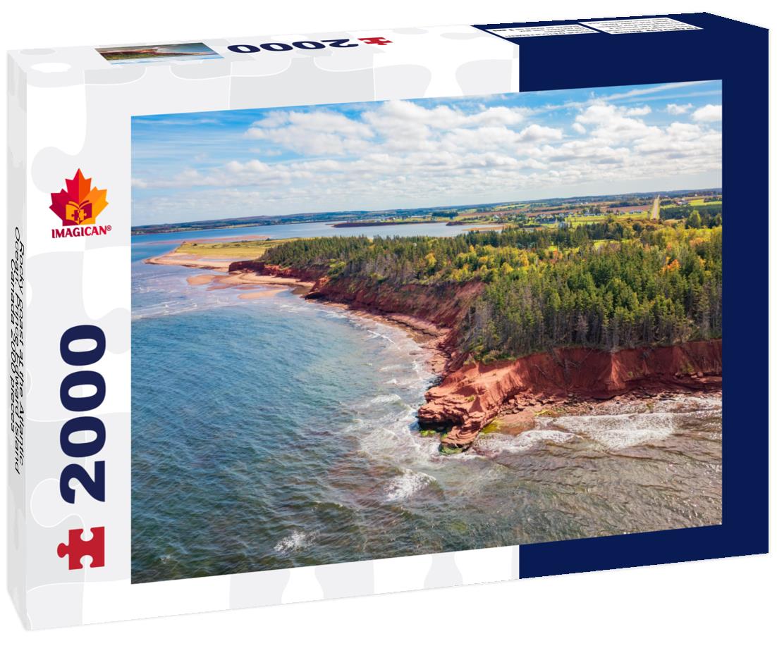 Rocky coast at the Atlantic Ocean. Prince Edward Island, Canada 2000pc Puzzle