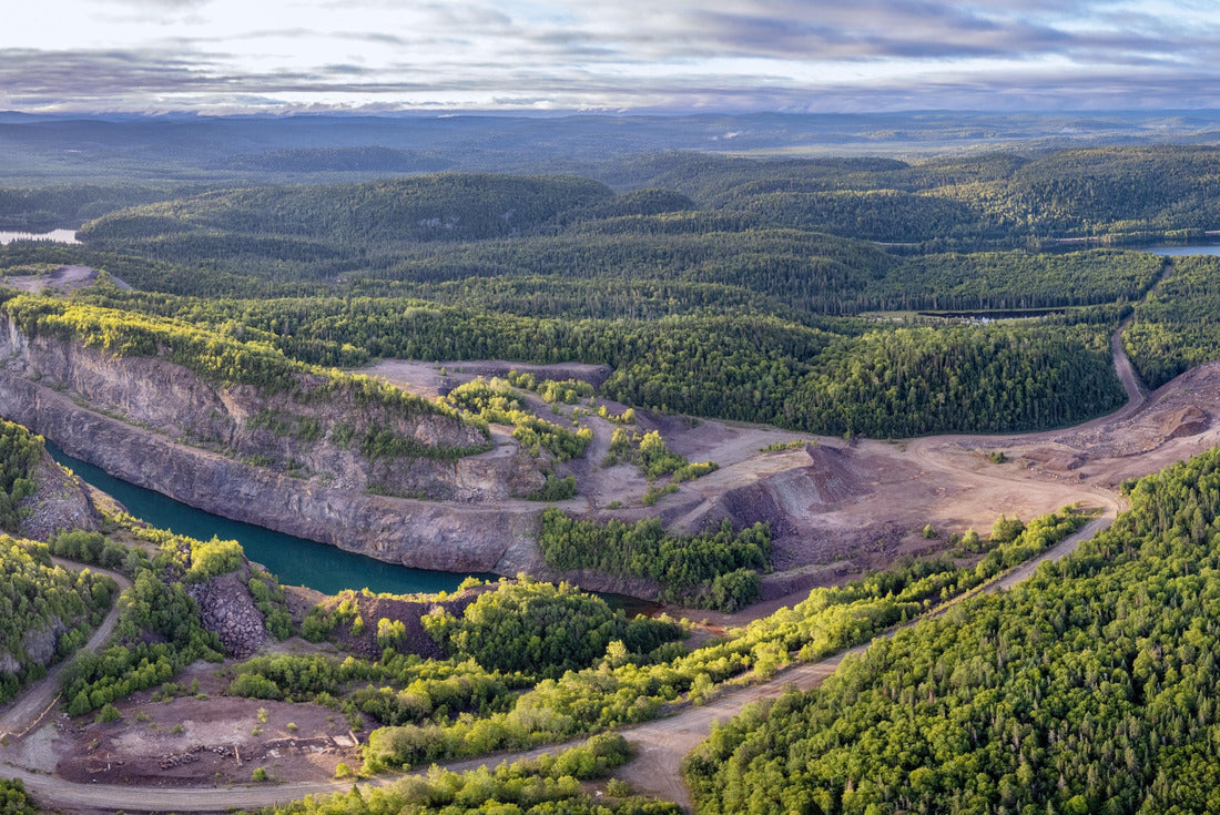 Aerial view of an open-pit gold mine in northern Ontario Canada 2000pc Puzzle