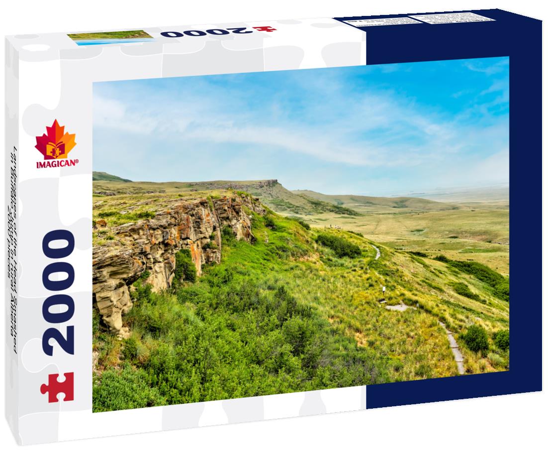 Landscapes of the Head Smashed in Buffalo Jump in rural Alberta 2000pc Puzzle
