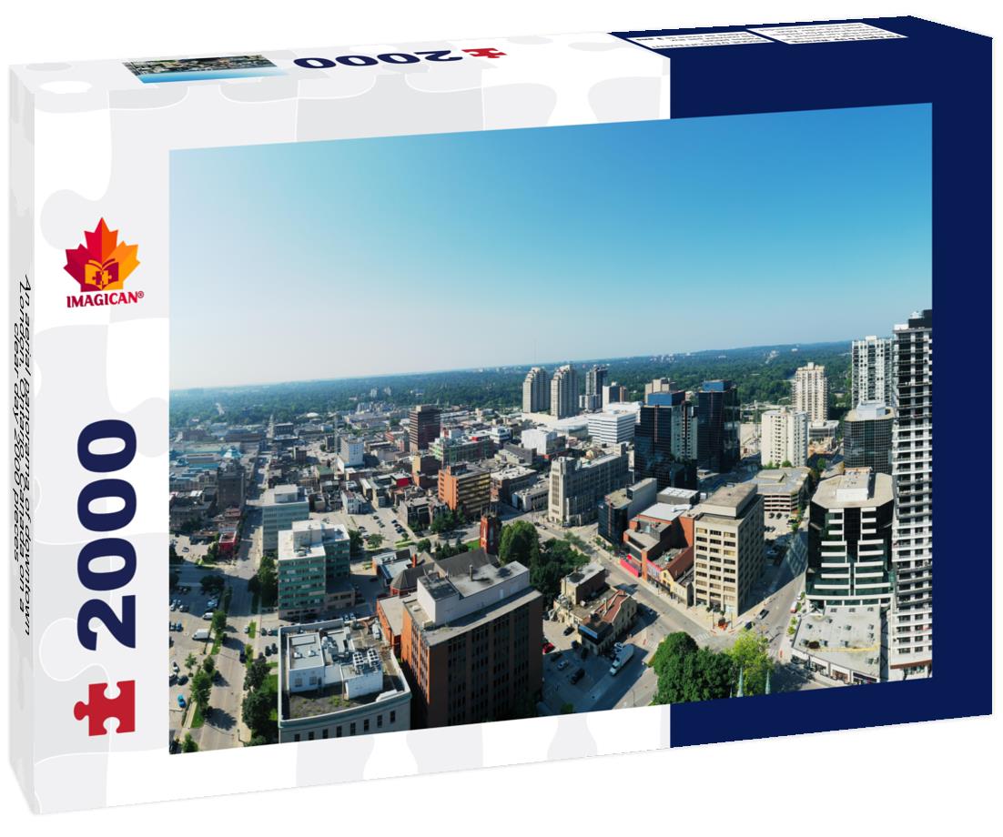 An aerial downtown London, Ontario, Canada on a clear day 2000pc Puzzle