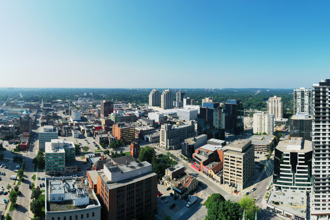 An aerial downtown London, Ontario, Canada on a clear day 2000pc Puzzle
