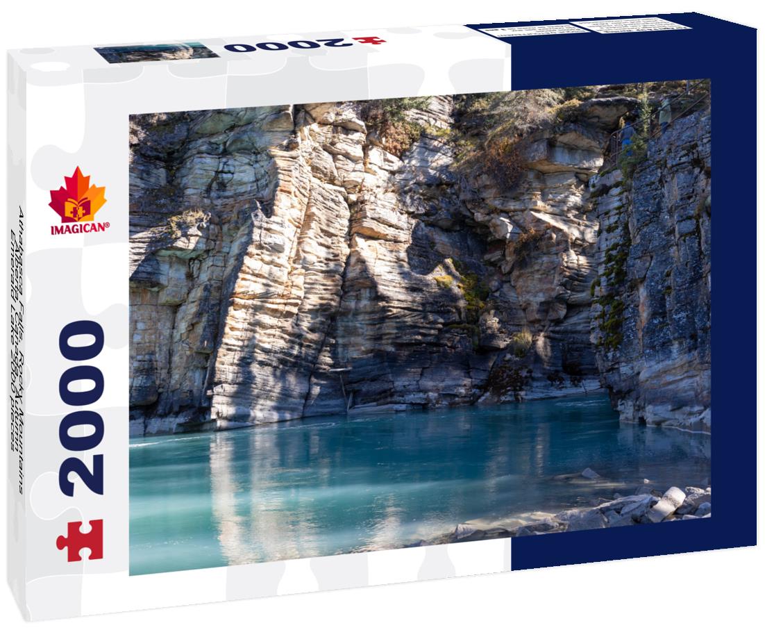 Athabasca Falls, Rocky Mountains, Alberta, Canada, Autumn, Emerald Lake 2000pc Puzzle