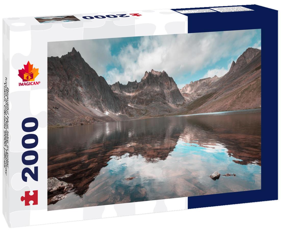 Beautiful blue lake in polar tundra along Dempster Highway, Yukon, Canada 2000pc Puzzle