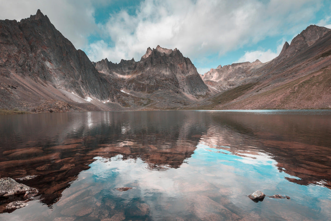 Beautiful blue lake in polar tundra along Dempster Highway, Yukon, Canada 2000pc Puzzle
