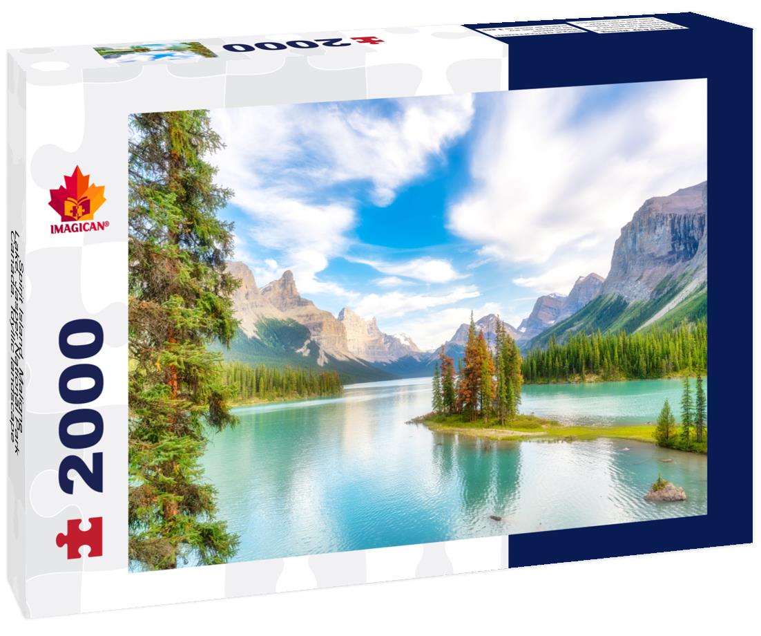 Spirit Island, Maligne Lake, Jasper National Park, Canada. Idyllic landscape 2000pc Puzzle