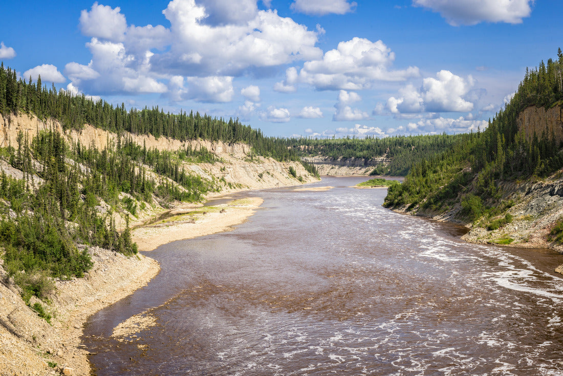 Sambaa Deh Falls on the Trout River. Northwestern Territories, Canada 2000pc Puzzle