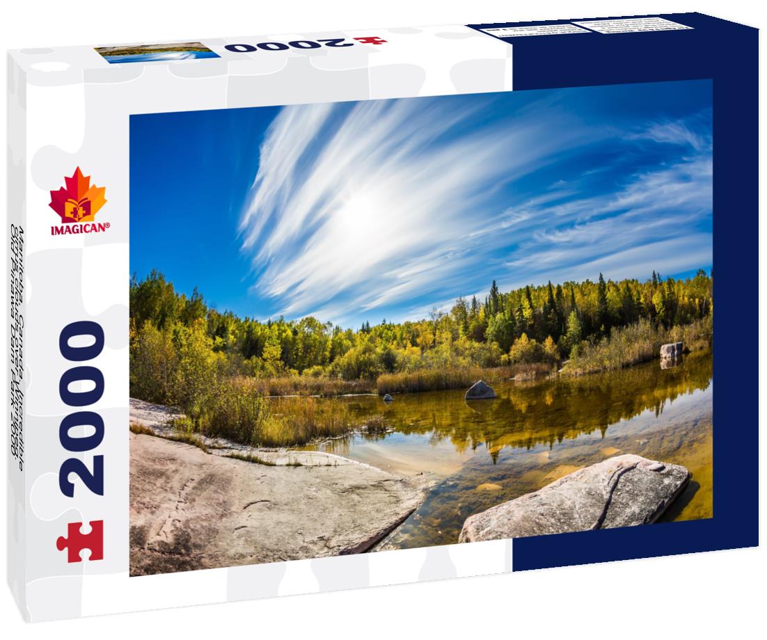 Manitoba, Canada. Incredible cirrus clouds over Winnipeg. Old Pinawa Dam Park 2000pc Puzzle
