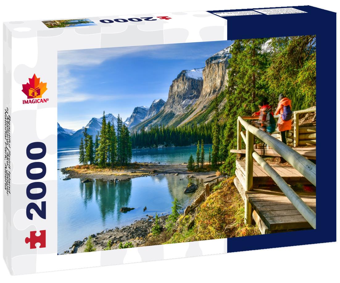 Beautiful Spirit Island in Maligne Lake, Jasper National Park, Alberta, Canada 2000pc Puzzle