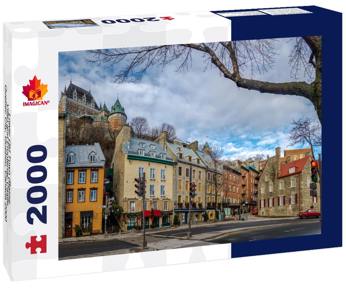 Lower Old Town (Basse-Ville) and Frontenac Castle - Quebec City, Quebec, Canada 2000pc Puzzle