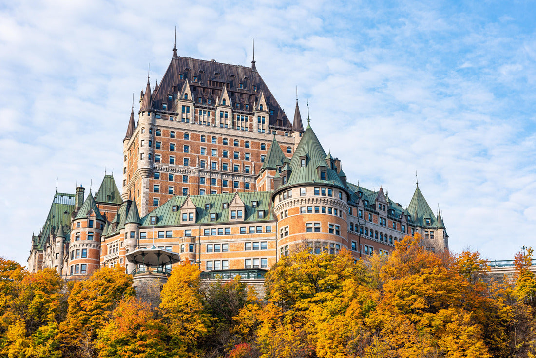 Frontenac Castle (Fairmount Hotel) in Old Quebec City (Canada) with fall colors 2000pc Puzzle