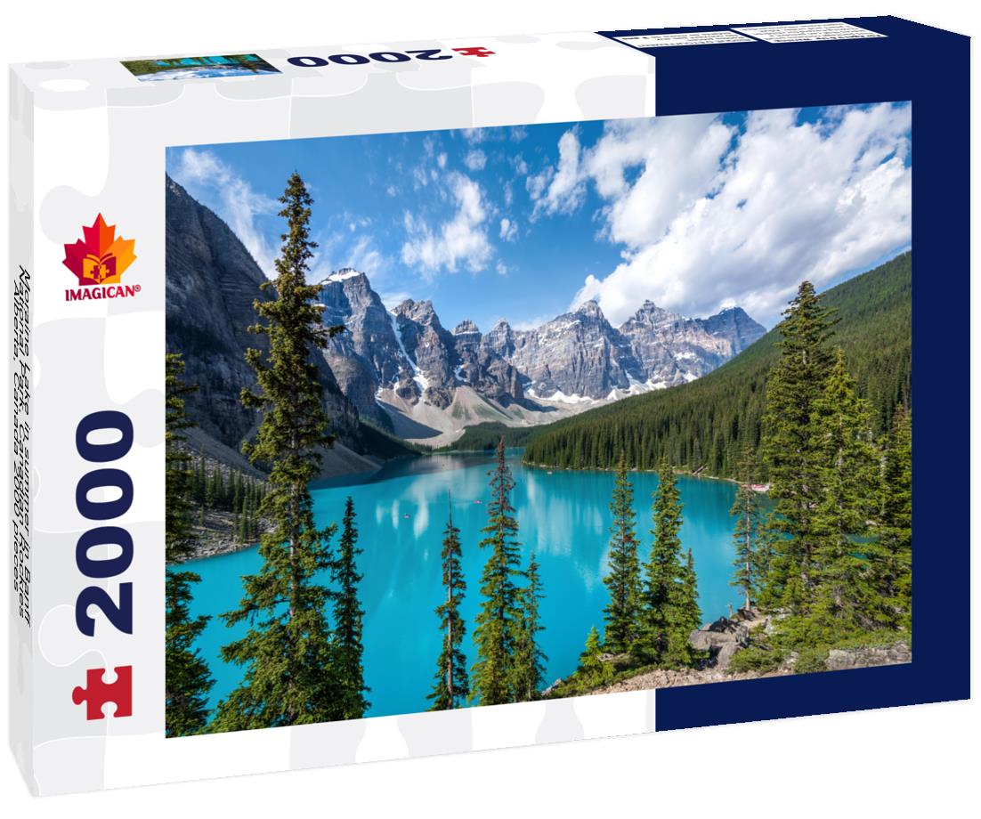 Moraine Lake in summer in Banff National Park, Canadian Rockies, Alberta, Canada 2000pc Puzzle