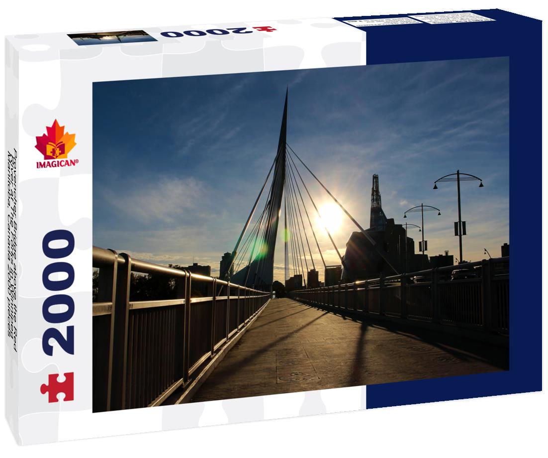 Provencher Bridge above the Red River at The Forks in Winnipeg, Manitoba, Canada 2000pc Puzzle