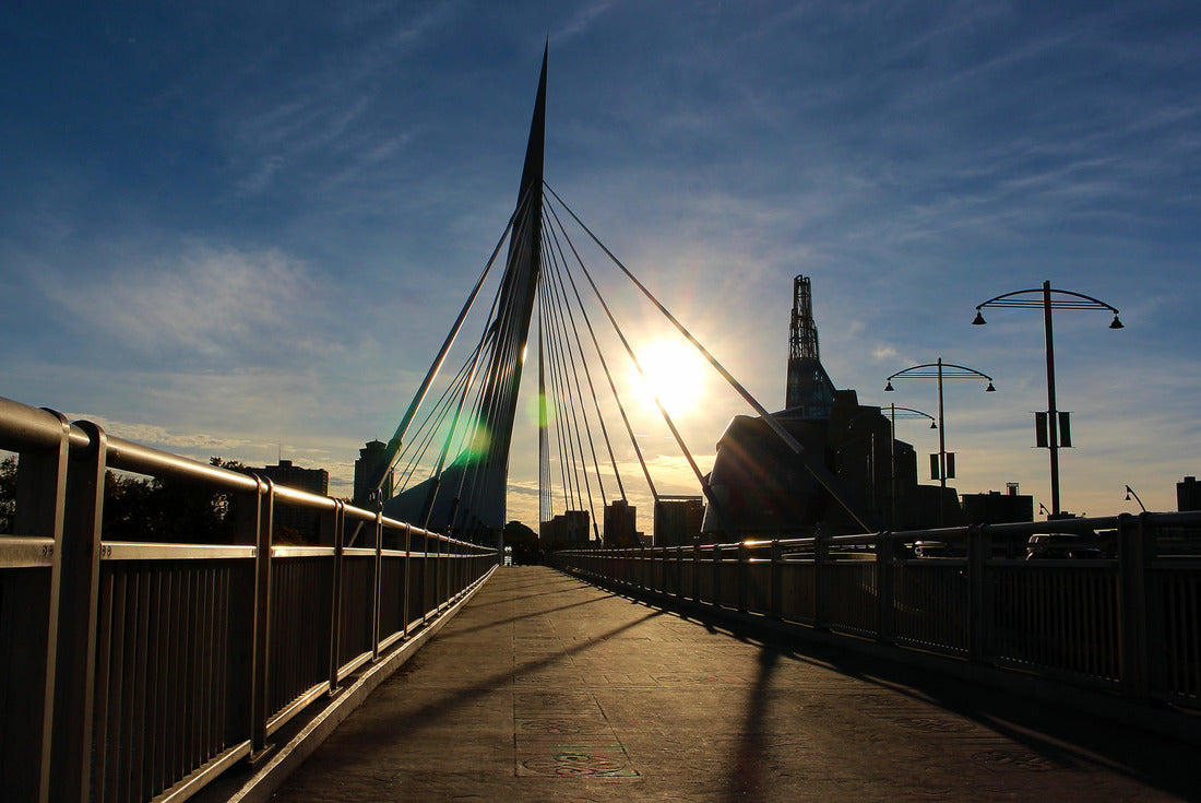 Provencher Bridge above the Red River at The Forks in Winnipeg, Manitoba, Canada 2000pc Puzzle