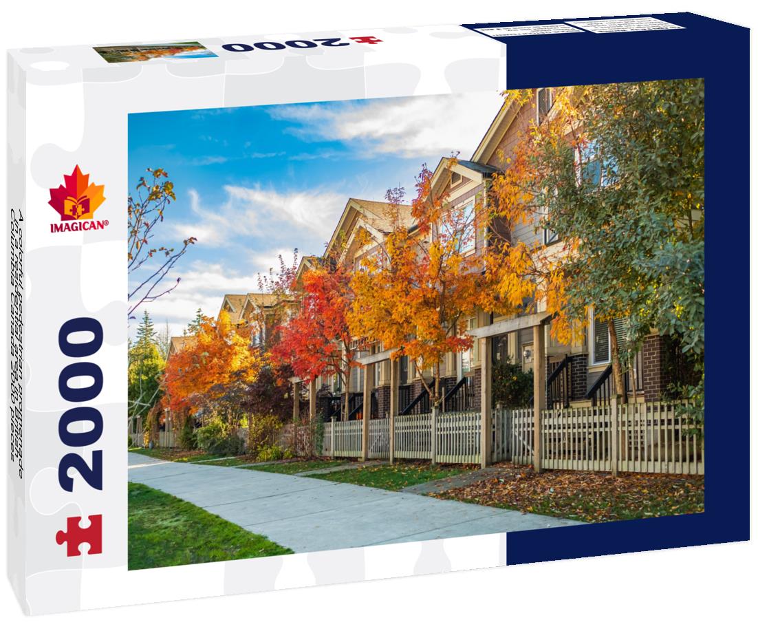 A colorful pedestrian promenade in a residential area in British Columbia Canada 2000pc Puzzle