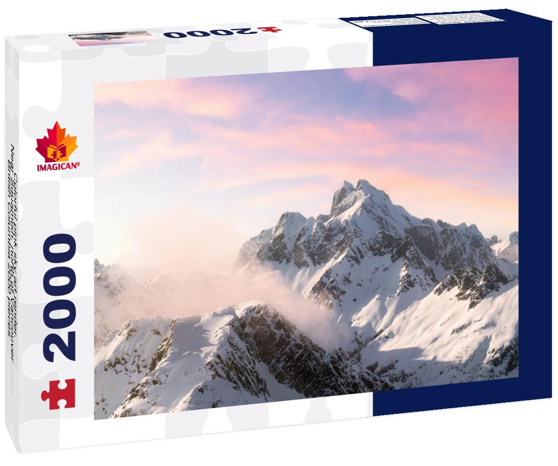 Colorful pink sky art render. Near Squamish, north of Vancouver, British Columbia 2000pc Puzzle