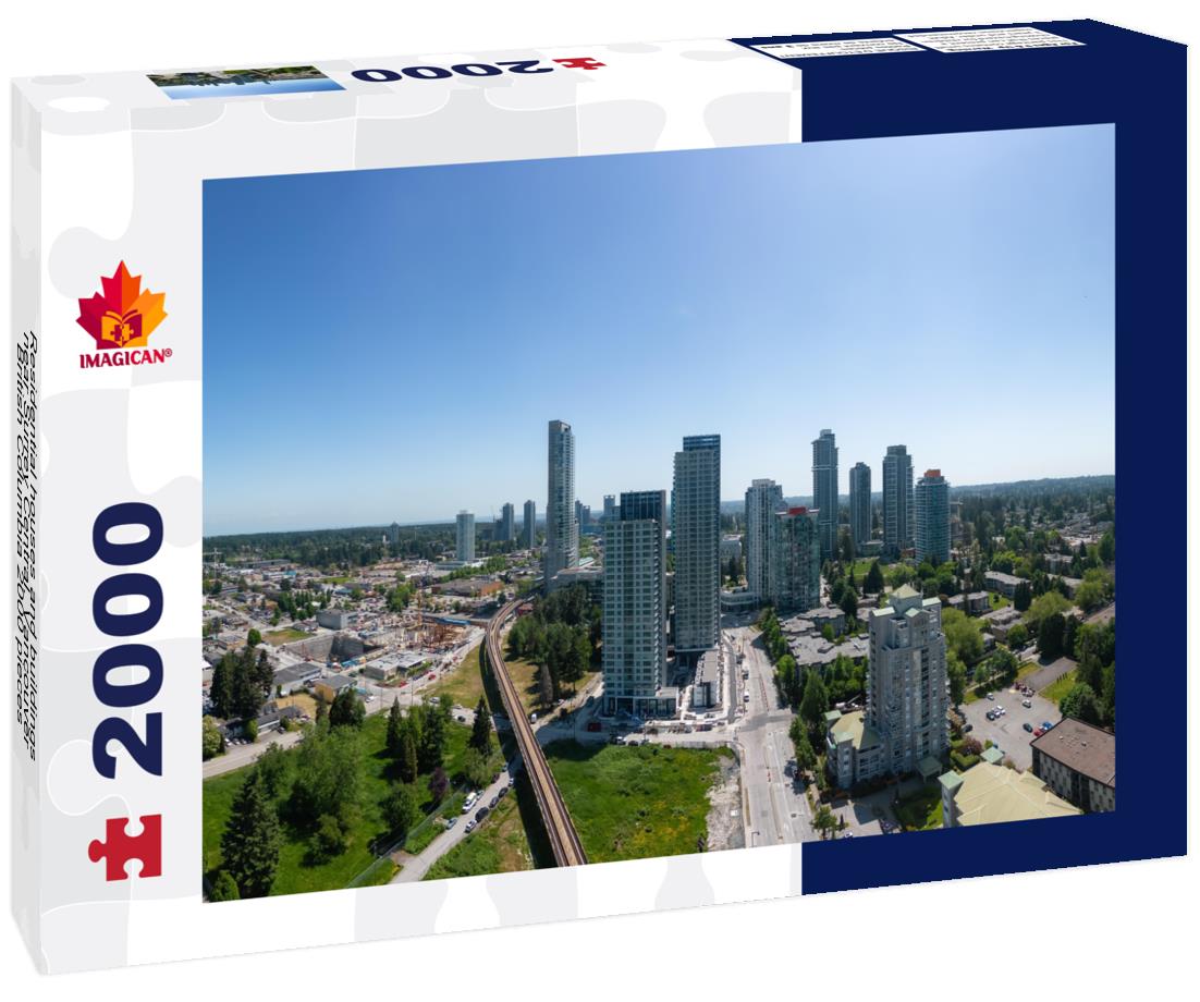 Residential houses and buildings near Surrey Central, Vancouver, British Columbia 2000pc Puzzle