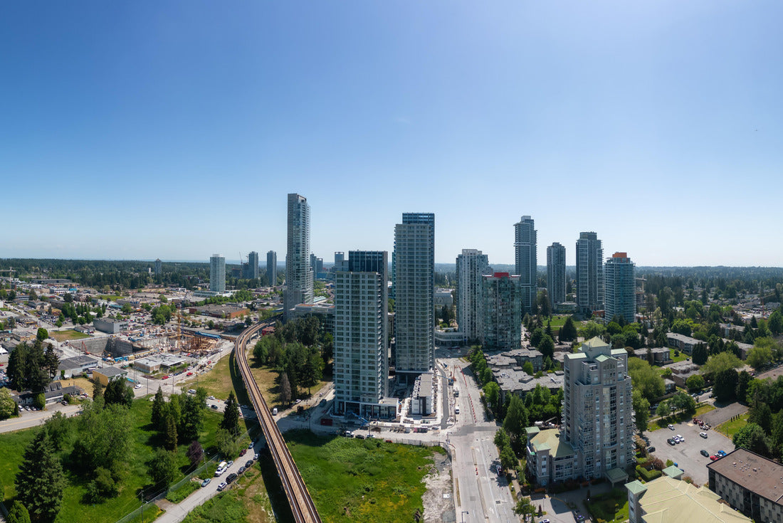 Residential houses and buildings near Surrey Central, Vancouver, British Columbia 2000pc Puzzle