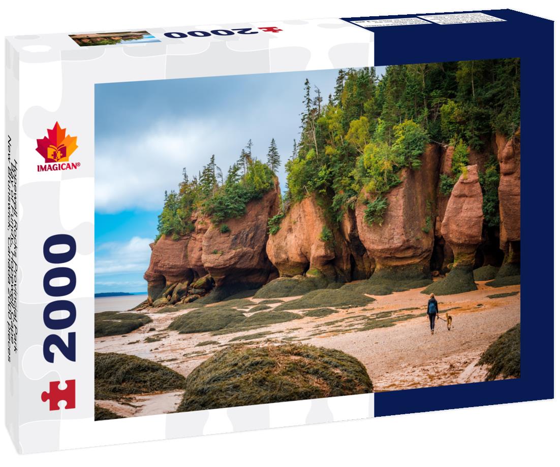 Hopewell Rocks Provincial Park, Bay of Fundy, Hopewell Cape, New Brunswick, Canada 2000pc Puzzle