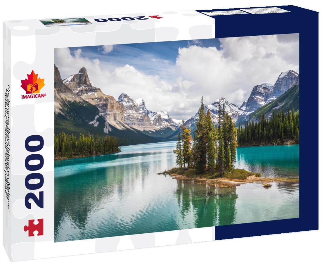 The famous Spirit Island on Maligne Lake in Jasper National Park of Alberta, Canada 2000pc Puzzle