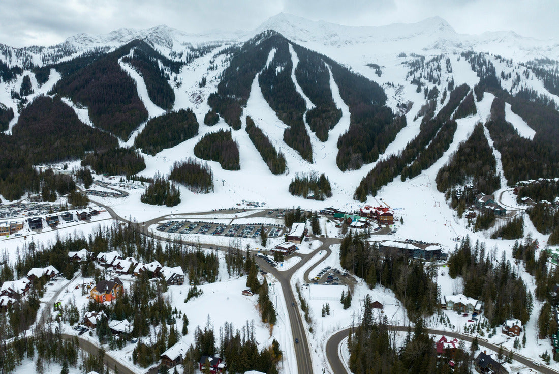 Fernie British Columbia Canada Alpine Ski Resort mountains ski slopes on winter day 2000pc Puzzle