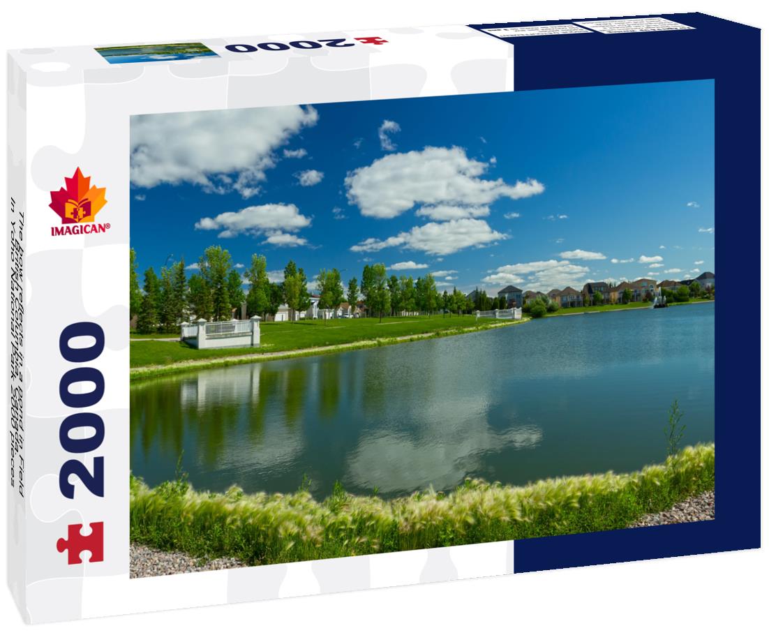 The bow reflects in a pond in Field, British Columbia, Canada. In Yoho National Park 2000pc Puzzle