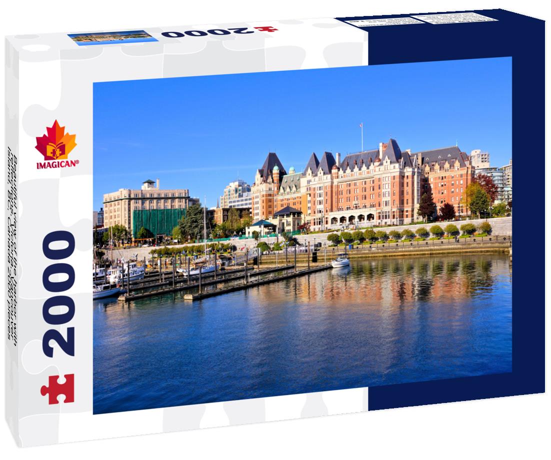 Beautiful view of the harbor with reflections, Victoria, Vancouver Island, BC, Canada 2000pc Puzzle