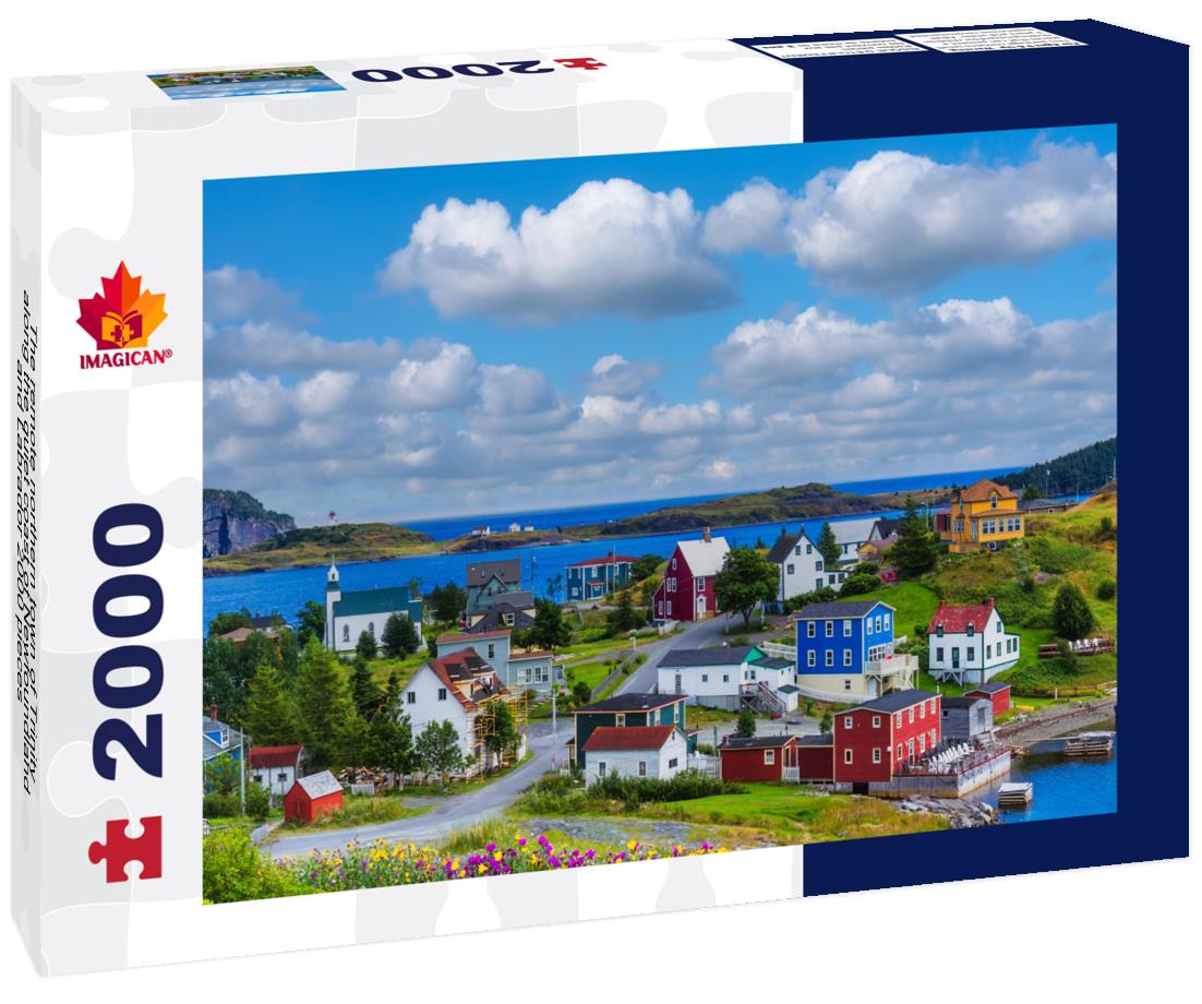 The remote northern town of Trinity, along the quiet coast of Newfoundland and Labrador 2000pc Puzzle