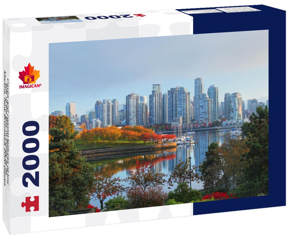 Caves and coastal features at low tide of the Bay of Fundy at St. Martins, New Brunswick 2000pc Puzzle
