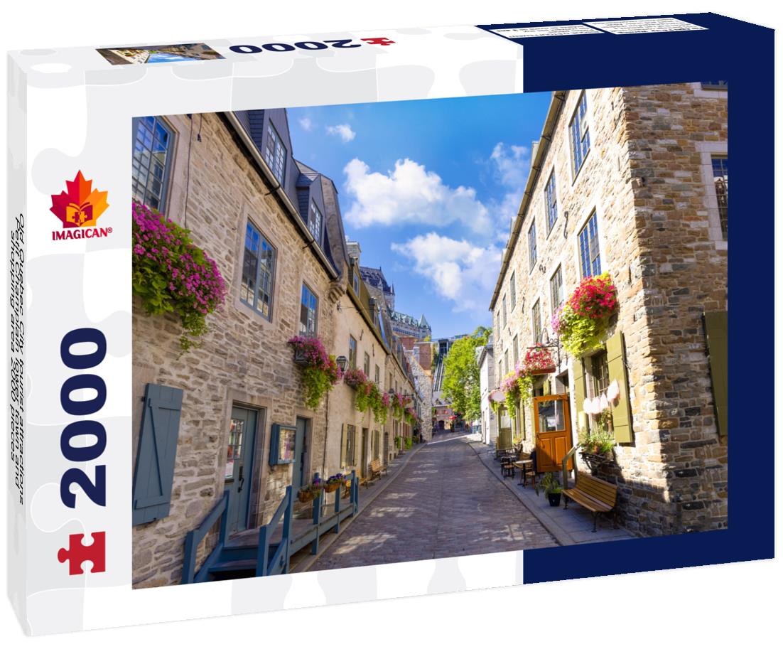 Old Quebec City tourist attractions, Petit Champlain lower town and shopping area 2000pc Puzzle