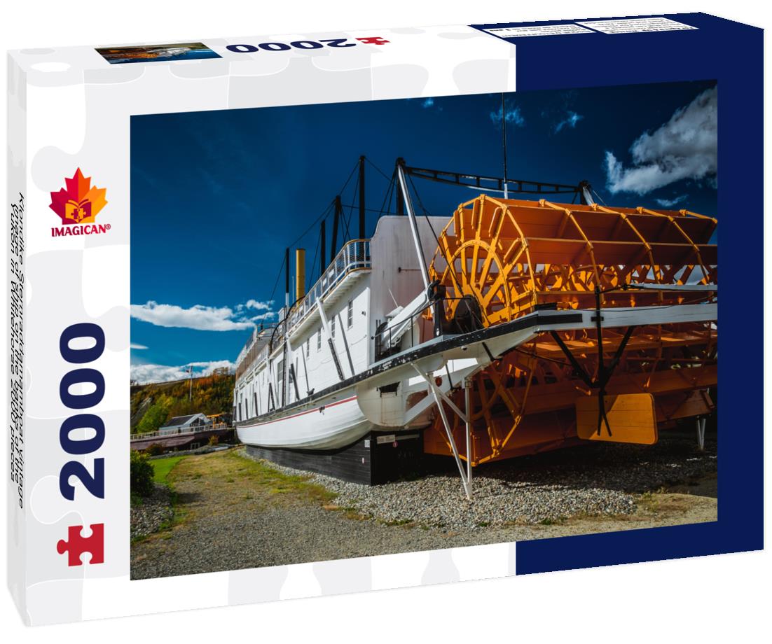 Klondike Sternraddamamboat vintage image of ship on the banks of the Yukon in Whitehorse 2000pc Puzzle