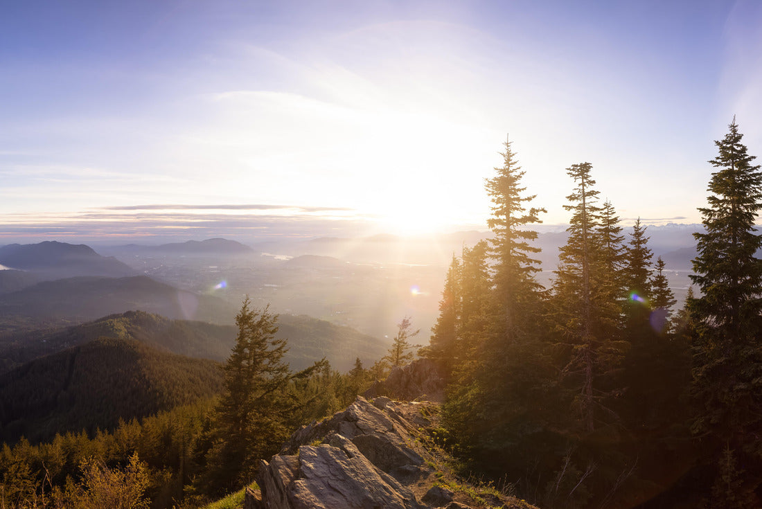 the Fraser Valley at a colorful, cloudy sunset, British Columbia 2000pc Puzzle
