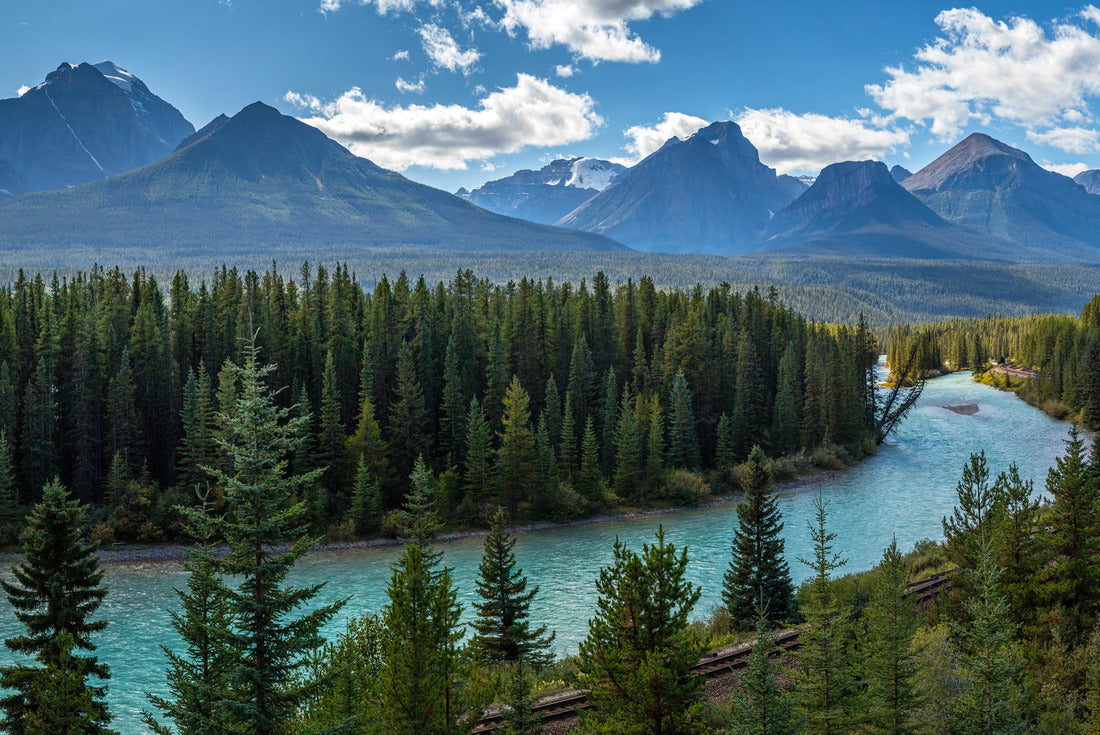 Morants Curve where the Canadian Pacific Railway, Banff National Park, Alberta 2000pc Puzzle
