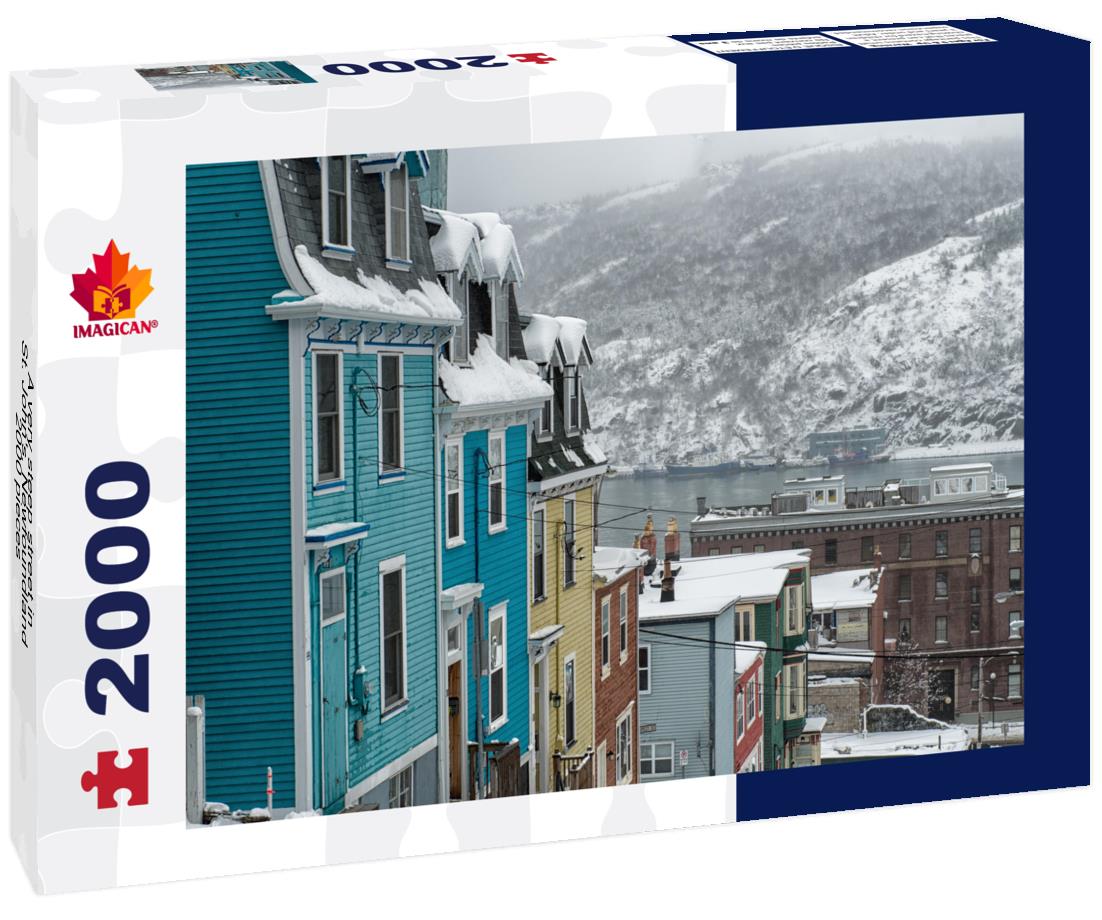 A very steep street in St. John's, Newfoundland 2000pc Puzzle