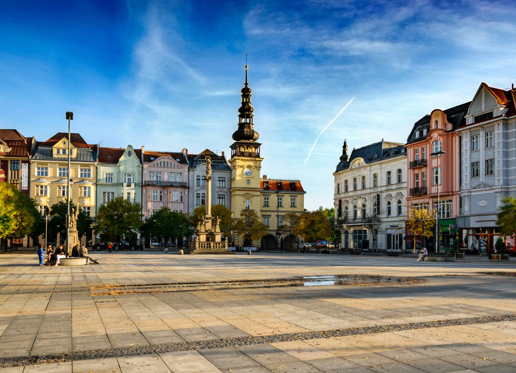 Town hall in the main square of the old town of Olomouc, Czech Republic